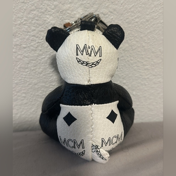 MCM Panda Bear Bag Charm EUC - Picture 7 of 10